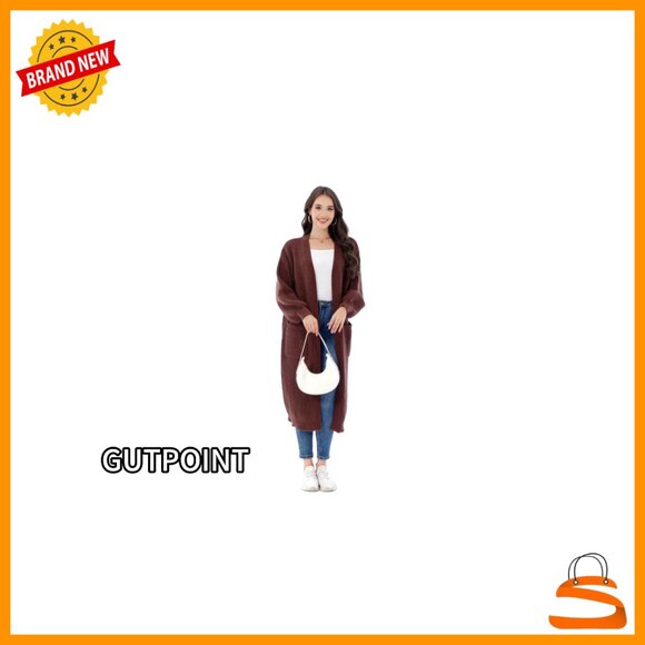 Oversized Chunky Cable Knit Long Cardigan Duster Open Front Cozy Winter - Picture 7 of 7